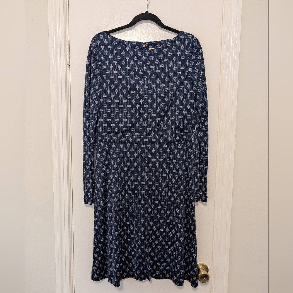 Tory Burch Silk Jersey Logo Print Dress
